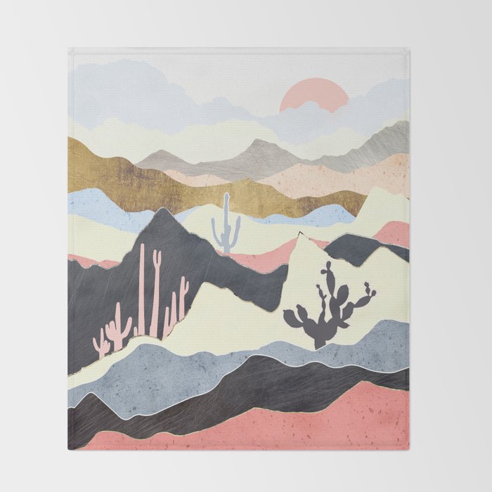 Desert Summer Throw Blanket Gallery Image 2