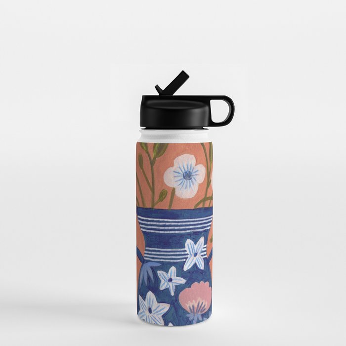 Still Life Wild Flowers Bouquet in Vase Bright colours Water Bottle Gallery Image 1