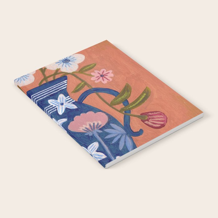Still Life Wild Flowers Bouquet in Vase Bright colours Notebook Gallery Image 1