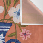 Still Life Wild Flowers Bouquet in Vase Bright colours Wall Tapestry Gallery Image 3