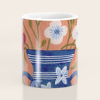 Still Life Wild Flowers Bouquet in Vase Bright colours Coffee Mug Gallery Image 4