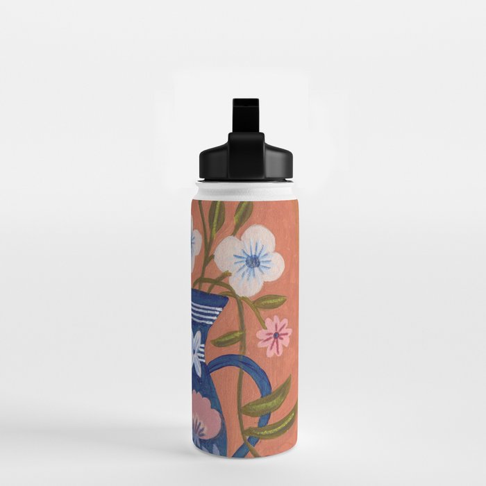 Still Life Wild Flowers Bouquet in Vase Bright colours Water Bottle Gallery Image 2