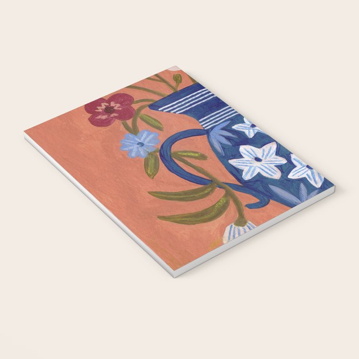 Still Life Wild Flowers Bouquet in Vase Bright colours Notebook Gallery Image 3