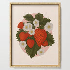 Sweet Summer Strawberries and Blossoms Serving Tray Gallery Image 1