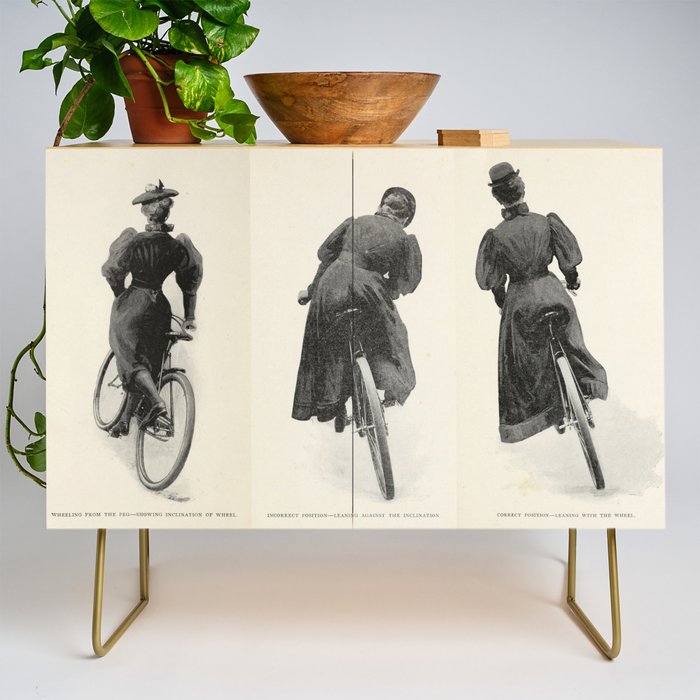 Art from Bicycling for Ladies (1896) Credenza Gallery Image 1