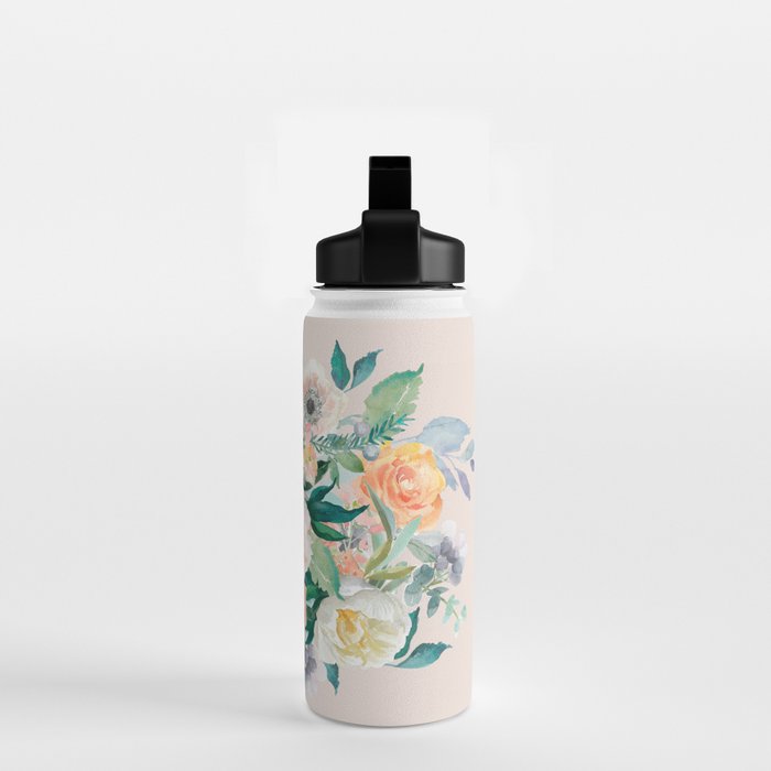 Pastel flower bouquet with roses Water Bottle Gallery Image 2
