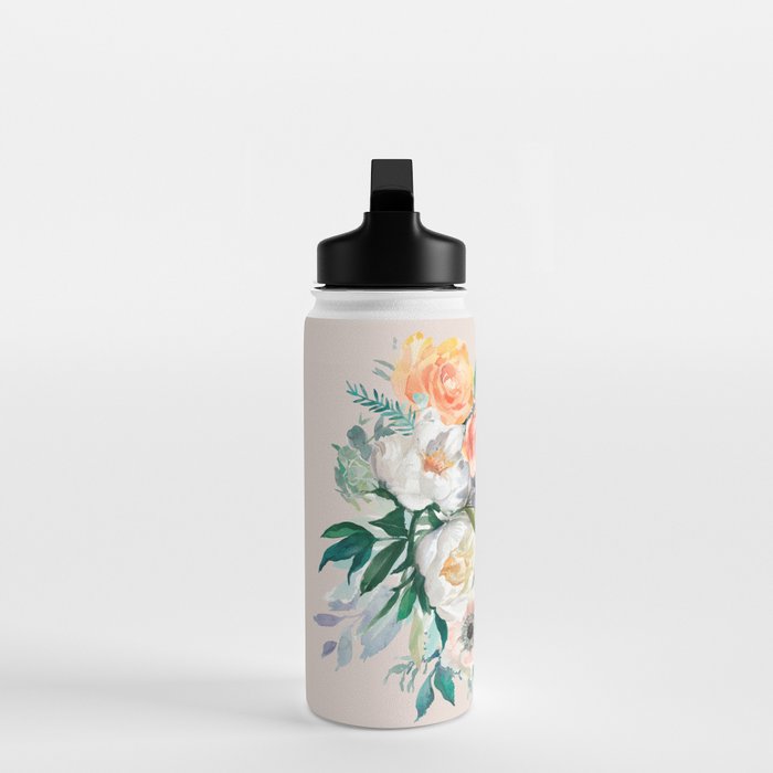 Pastel flower bouquet with roses Water Bottle Gallery Image 3