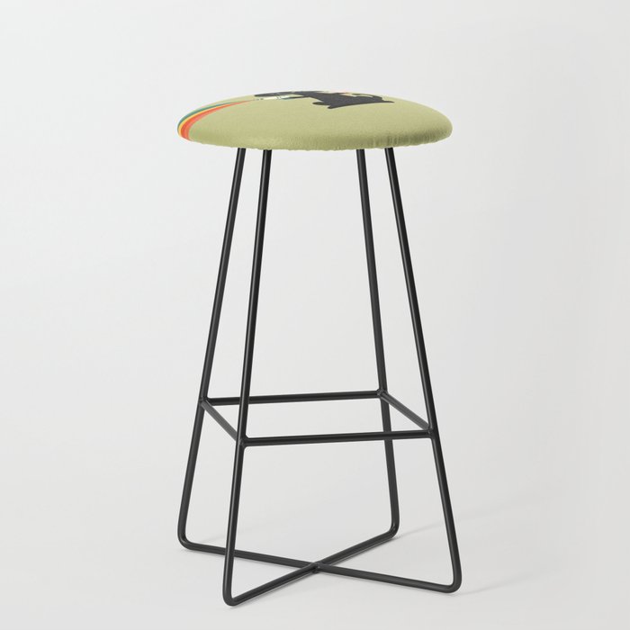 Ray gun cat Stool Gallery Image 1