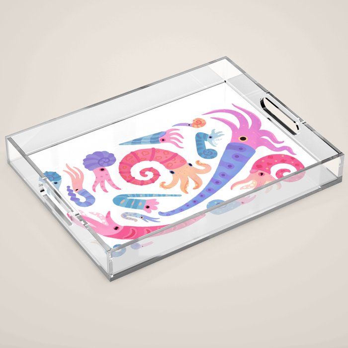 Ancient cephalopods Acrylic Tray Gallery Image 1