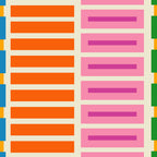 Bold and Colorful Block Stripes Pink Orange Blue Green Coffee Mug Gallery Image 2