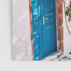 Blue Door in Santorini - Greece Travel Photography - Summer Island Poster Gallery Image 3