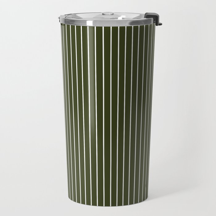Lines #6 (Olive Green) Travel Mug Gallery Image 2