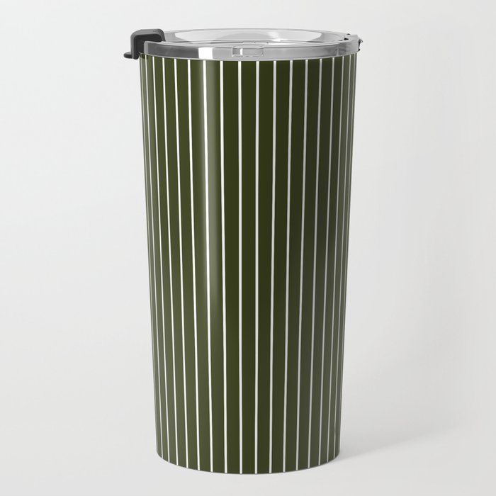 Lines #6 (Olive Green) Travel Mug Gallery Image 3