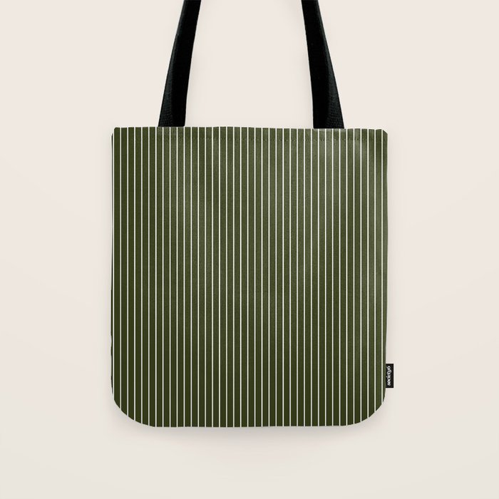 Lines #6 (Olive Green) Tote Bag Gallery Image 1
