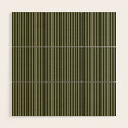 Lines #6 (Olive Green) Wood Wall Art Gallery Image 1