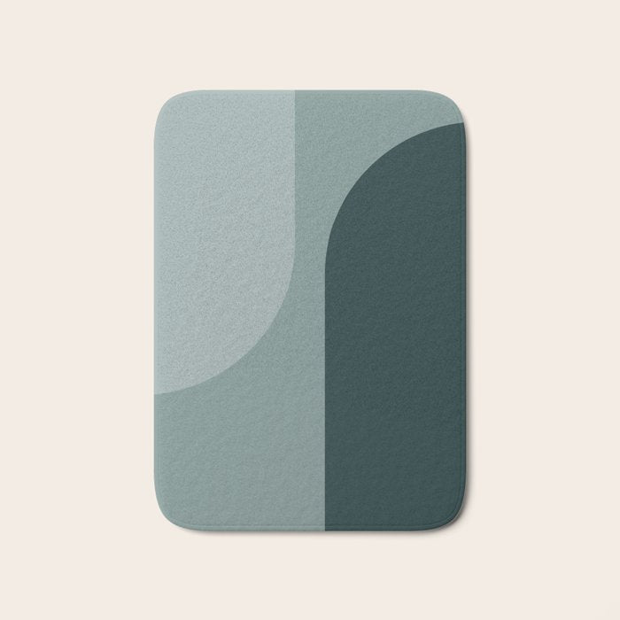 Modern Minimal Arch Abstract X Bath Mat Gallery Image 1