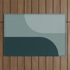 Modern Minimal Arch Abstract X Outdoor Rug Gallery Image 1