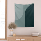 Modern Minimal Arch Abstract X Wall Tapestry Gallery Image 2
