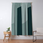 Modern Minimal Arch Abstract X Window Curtain Gallery Image 5