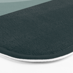 Modern Minimal Arch Abstract X Bath Mat Gallery Image 3