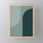 Modern Minimal Arch Abstract X Mini Art Print Gallery Image 1