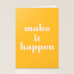Make It Happen - Motivational Office Quote Stationery Card Gallery Image 2