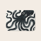 Minoan Octopus - Black Ink Bath Mat Gallery Image 1