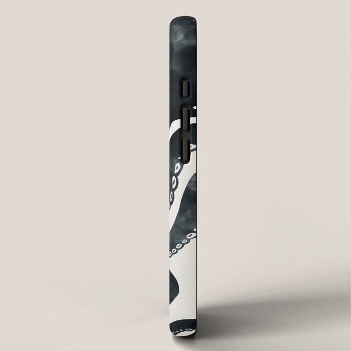 Minoan Octopus - Black Ink iPhone Case Gallery Image 2