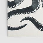 Minoan Octopus - Black Ink Poster Gallery Image 3