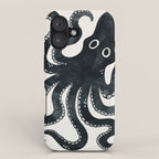 Minoan Octopus - Black Ink iPhone Case Gallery Image 1