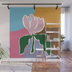 Retro minimal flower II Wall Mural Gallery Image 1