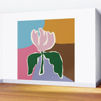 Retro minimal flower II Wall Mural Gallery Image 2