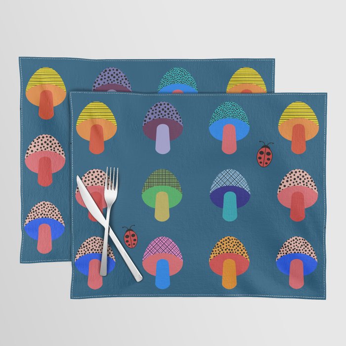 Mod Mushrooms Placemat Gallery Image 1