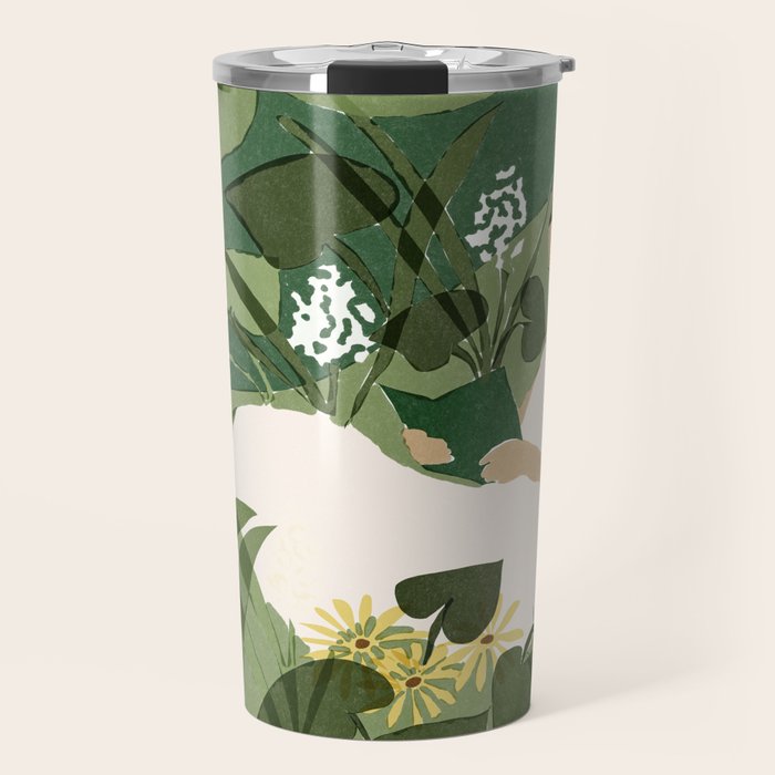Books, Spring, Flowers Travel Mug Gallery Image 1