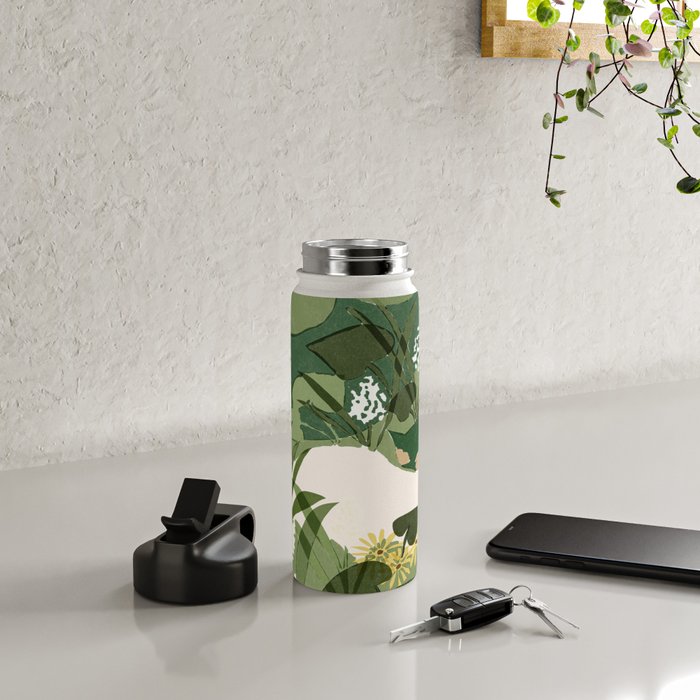 Books, Spring, Flowers Water Bottle Gallery Image 4