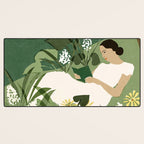 Books, Spring, Flowers Desk Mat Gallery Image 3