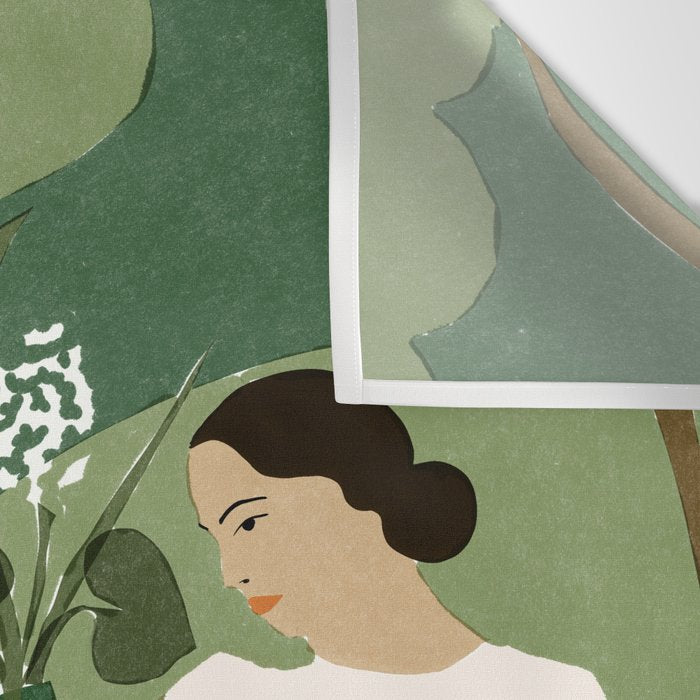 Books, Spring, Flowers Wall Tapestry Gallery Image 3