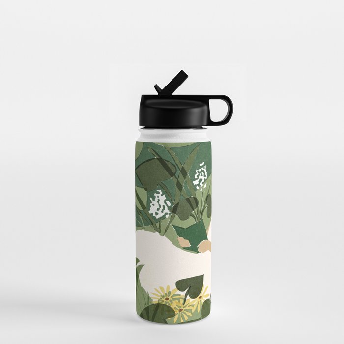 Books, Spring, Flowers Water Bottle Gallery Image 1