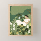 Books, Spring, Flowers Mini Art Print Gallery Image 1