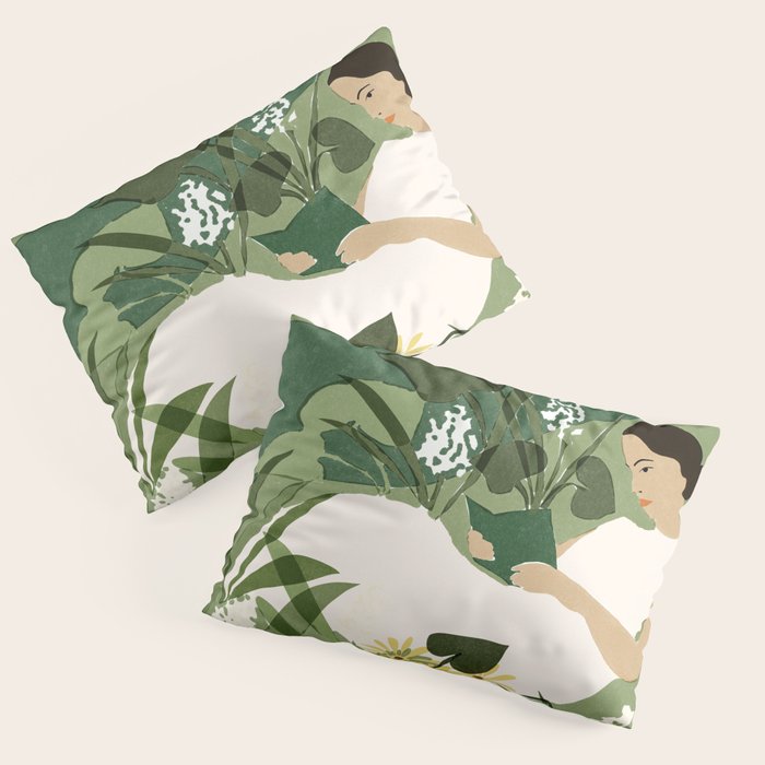 Books, Spring, Flowers Pillow Sham Gallery Image 3