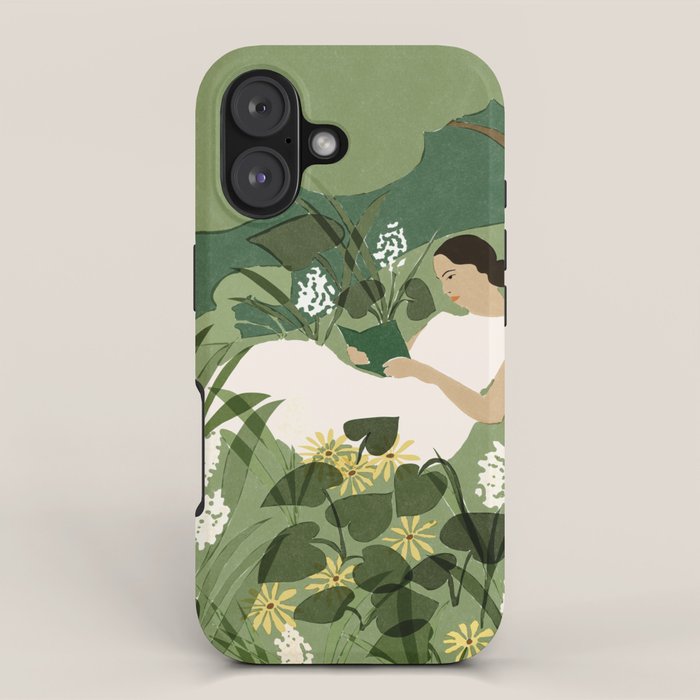 Books, Spring, Flowers Iphone Case