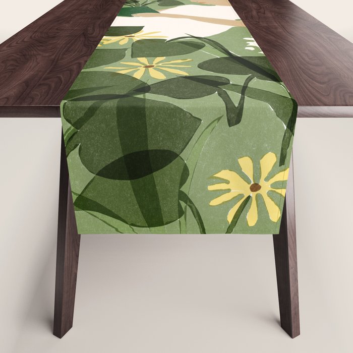 Books, Spring, Flowers Table Runner Gallery Image 1