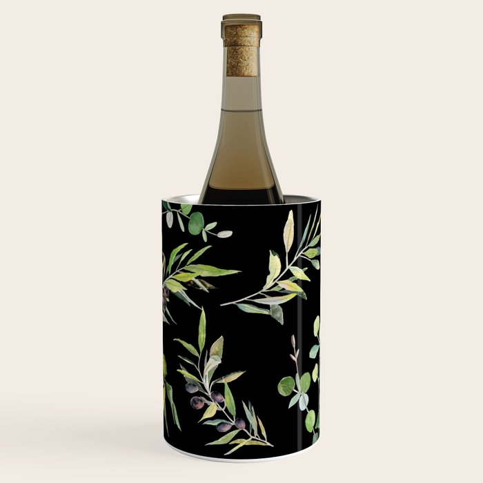 Eucalyptus and Olive Pattern  Wine Chiller Gallery Image 2