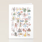 Fairy tale alphabet, fairytale ABC in pink and pastel Stationery Card Gallery Image 2