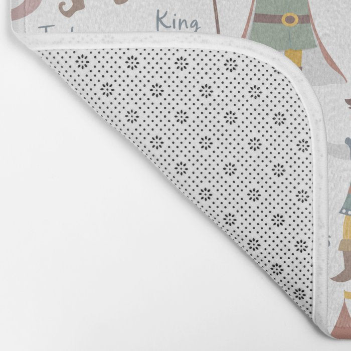 Fairy tale alphabet, fairytale ABC in pink and pastel Bath Mat Gallery Image 2
