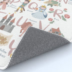 Fairy tale alphabet, fairytale ABC in pink and pastel Rug Gallery Image 4