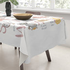 Fairy tale alphabet, fairytale ABC in pink and pastel Tablecloth Gallery Image 3