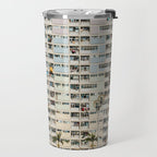 Colorful building Facade in Hong Kong - pastel color - Basketball court, Hongkong Travel Mug Gallery Image 2