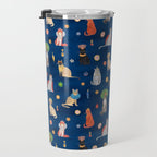 Cat Queens (Blue) Travel Mug Gallery Image 3