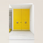 Canary Yellow Doors on a Mid-Century Modern Home - Palm Springs, California Stationery Card Gallery Image 2